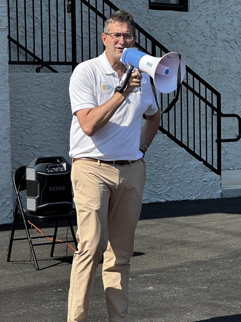 Matt Meyer with Megaphone